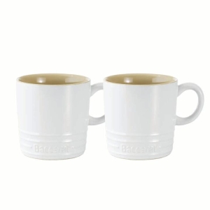 Le Connoisseur Set of 2 Espresso Cups 90ml Size 6X6cm in White by Baccarat-White