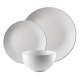 Classic 12 Piece Dinner Set in White by Ambrosia-White