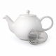 Grace Teapot 1L Size 13.0X12.6cm in White by Ambrosia-White