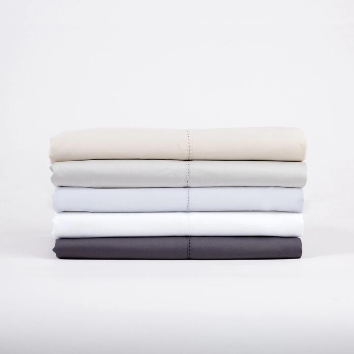 Luxury Cotton Sateen Sheet Set Double Mist by Home Beautiful-Double