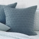 Edit Triangle Quilted European Pillowcase Graphite Size 65X65cm by Alex Liddy