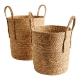 Deborah Hutton Set of 2 Bulrush Woven Baskets