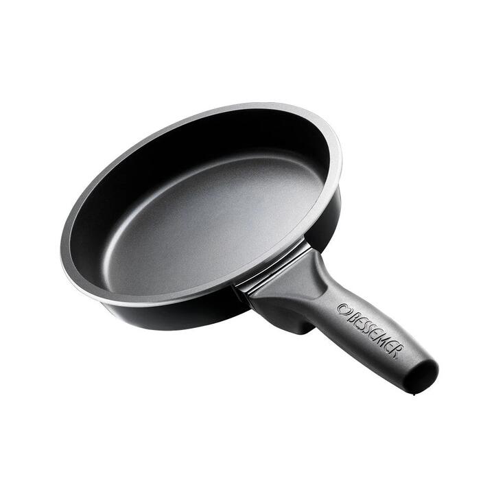 Premium Cast Aluminium Frypan (Black) Size 20X4cm by Bessemer