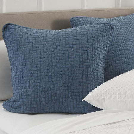 Naya European Pillowcase Size 65cmX65cm in Blue by Home Beautiful-Blue