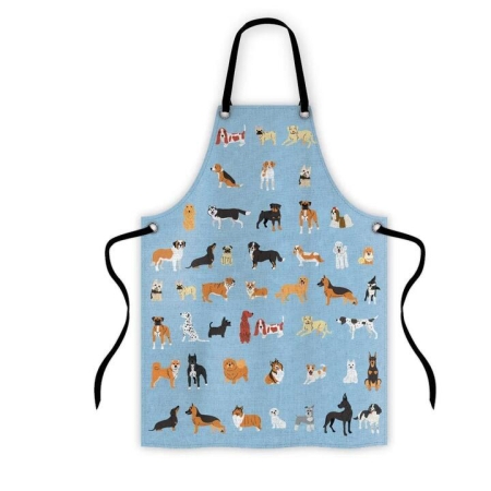 Apron Dogs III Size 80X70cm 100% Cotton by Ambrosia
