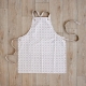 Geometric Apron Dove Size 70X80cm 100% Cotton by Alex Liddy
