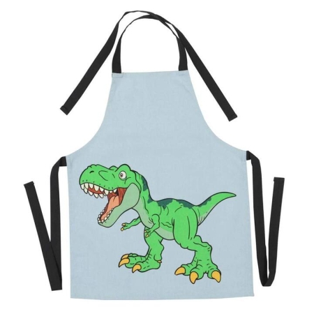 Kids Cotton Apron Dino Size 47x60cm 100% Cotton by Ambrosia