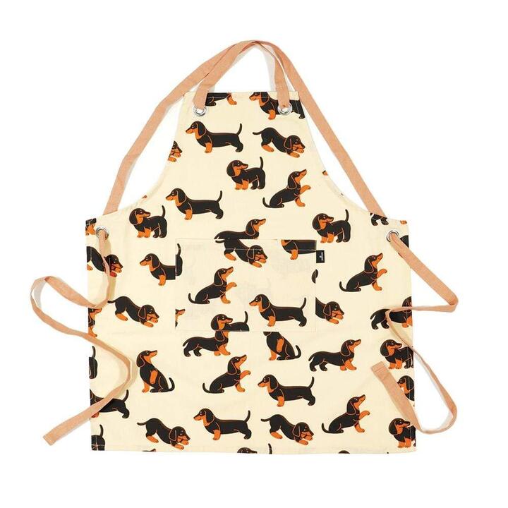 Cotton Apron Dachshund Size 70x80cm 100% Cotton by Ambrosia