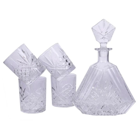 Premium Luxe 5 Piece Carafe & Tumbler Set by Cellar