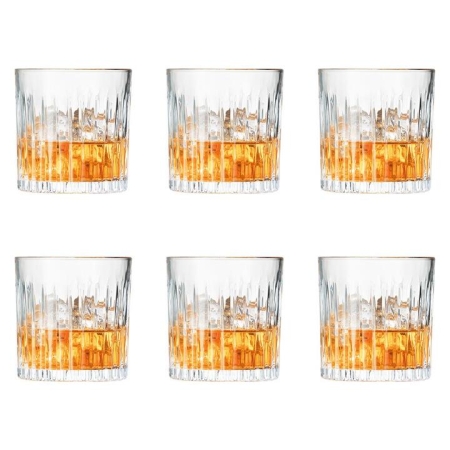 Tonic Double Old Fashion Glass Set of 6 Size 285ml by Cellar