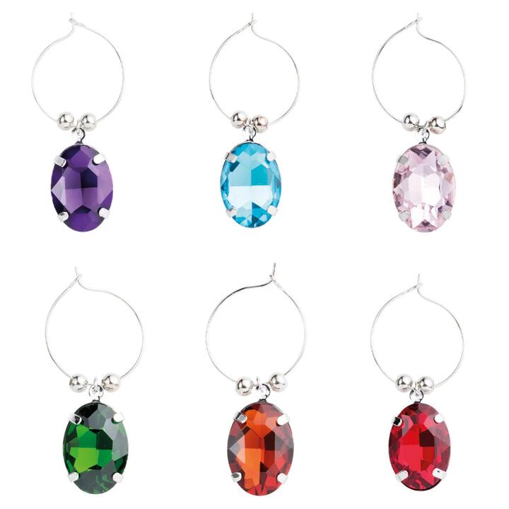 Tonic Gem Wine Charm Size 2cmX2.5cm by Cellar