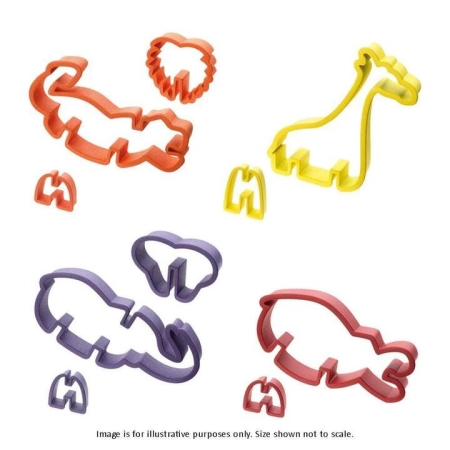 Professional Bake 3D Cookie Cutters Safari by Soffritto