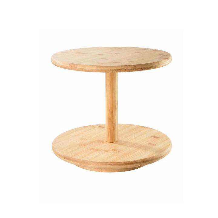 Karira Two Tier Bamboo Lazy Susan Size 29X29X25cm by Ambrosia