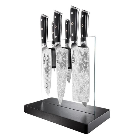 Kiyoshi Kiyo 7 Piece Knife Block by Baccarat