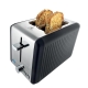 The Toasty Slice 2 Slice Toaster Size 29.0X16.3X19.0cm in Black by Baccarat-Black