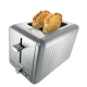 The Toasty Slice 2 Slice Toaster Size 29.0X16.3X19.0cm in Silver by Baccarat-Silver