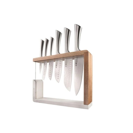 Damashiro Kya 7 Piece Knife Block by Baccarat
