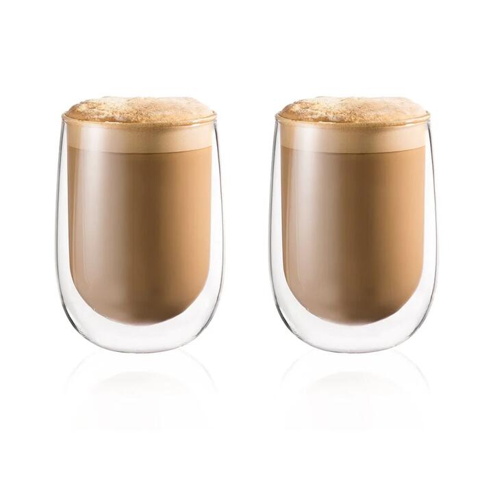 Barista Cafe Set of 2 Double Wall Thermal Glass Tumblers Size 450ml by Baccarat
