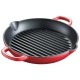 Le Connoisseur Cast Iron Round Grill Pan Size 28X5cm in Red by Baccarat-Red