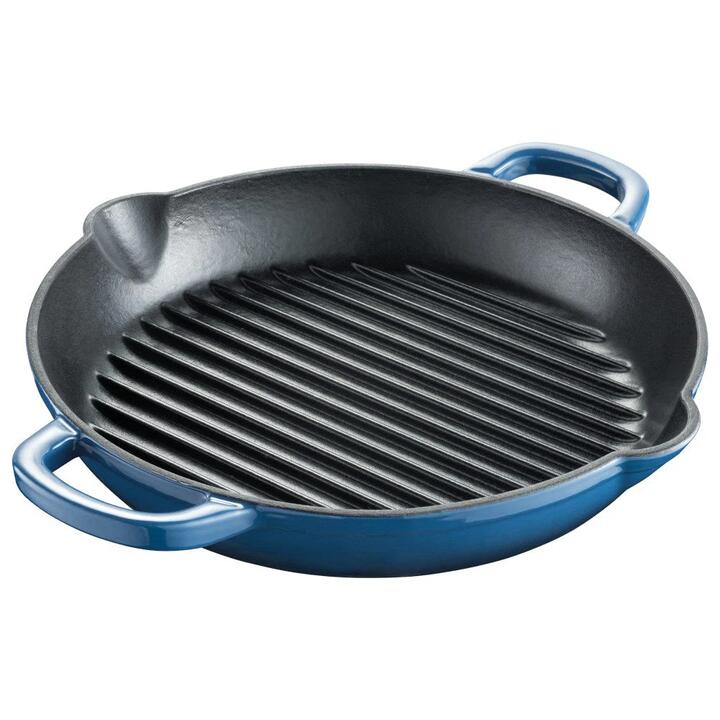 Le Connoisseur Cast Iron Round Grill Pan Ink Size 28X5cm by Baccarat