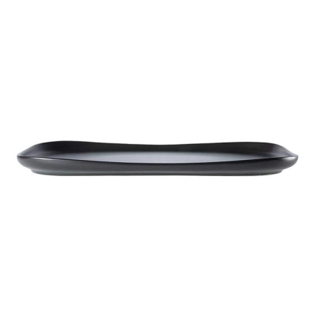 Share Rectangular Stoneware Serving Platter Size 37X23cm in Black by Alex Liddy-Black