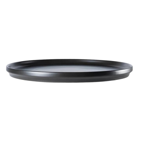 Share Round Stoneware Serving Platter Size 32cm in Black by Alex Liddy-Black