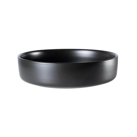 Share Stoneware Salad Bowl Size 26X6cm in Black by Alex Liddy-Black