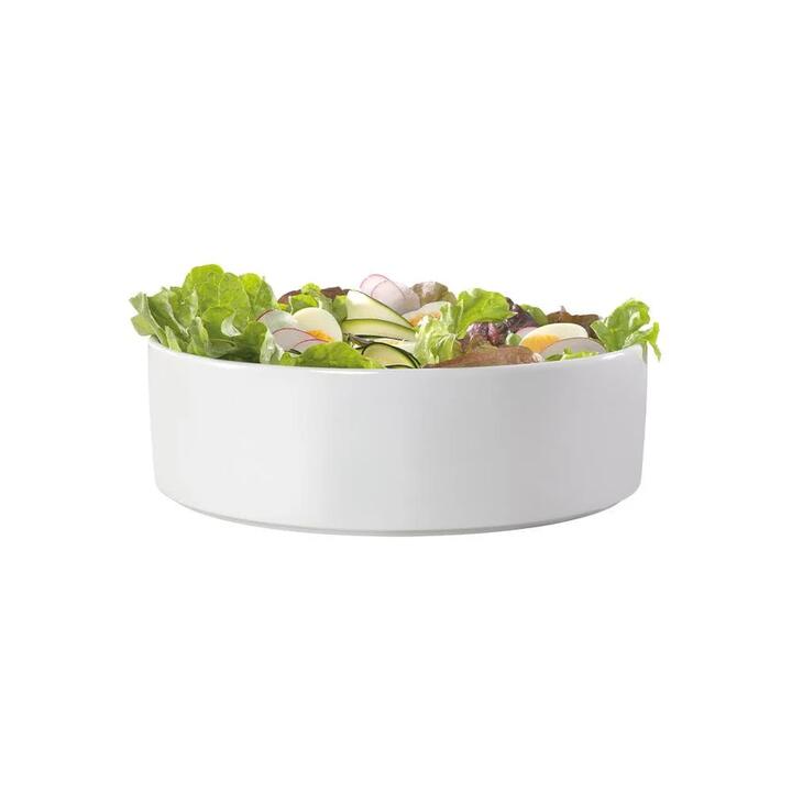Zest Deep Salad Serving Bowl Size 32X10cm in White by Ambrosia-White