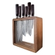 Damashiro Emperor Mokuzai 7 Piece Knife Block by Baccarat