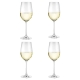 Vina 4 Piece Wine Glass Set Size 440ml in White by Alex Liddy-White