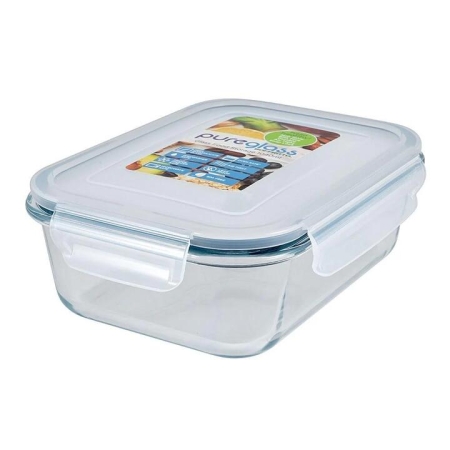 Pure Glass Airtight Food Storage Container Size 1500ml by Soffritto