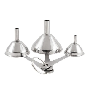 A Series Stainless Steel Funnel Set of 3 by Soffritto