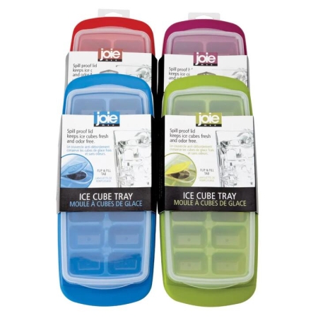 Flip & Fill Cube Ice Tray Purple by Joie