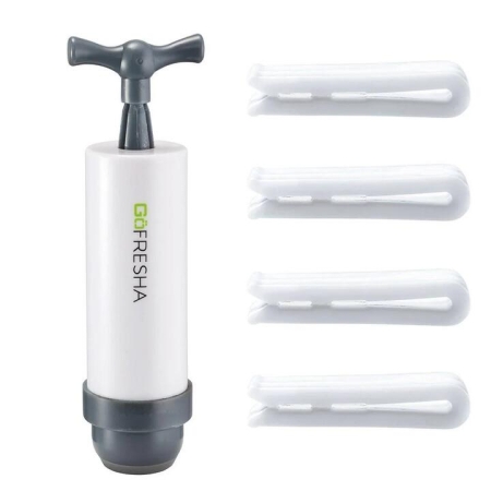 Plastic 17-Piece Vacuum Seal Bags Set Size 26X34cm by GoFresha