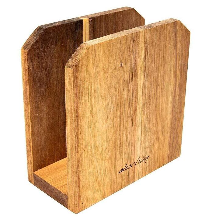 Acacia Napkin & Serviette Holder Size 14.2X14.2cm by Alex Liddy