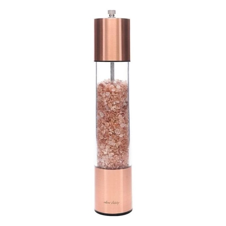 Advance Stainless Steel Himalayan Salt Grinder Rose Gold Size 29.5cm in Pink by Alex Liddy-Pink