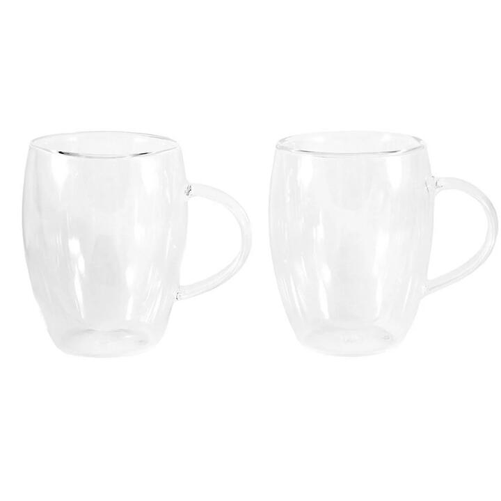 Barista Cafe Double Wall Thermal Glass Mugs Set of 2 Size 300ml by Baccarat