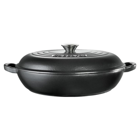 Le Connoisseur Round French Saute Pan Size 31X6.7cm in Black by Baccarat-Black