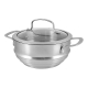 Swiss+Tec Ceramic and Stainless Steel Steamer Set Size 20cm by Cuisine::pro