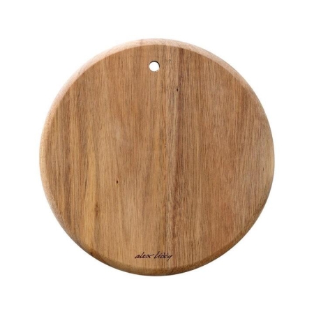 Acacia Wood Mini Round Serving Board Size 19X19cm by Alex Liddy