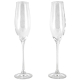 Premium 2 Piece Champagne Flute Set Size 210ml by Cellar