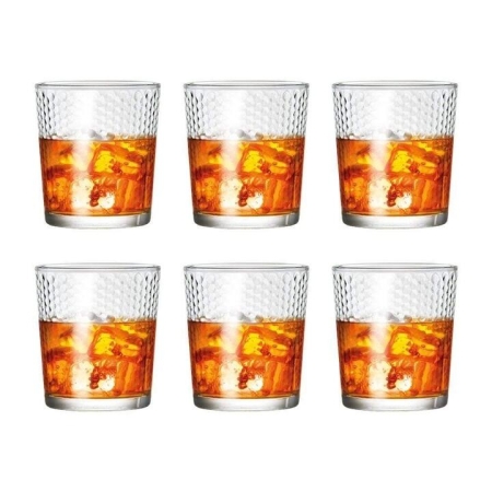 Tonic Bubble Tumbler Glass Set of 6 Size 400ml by Cellar