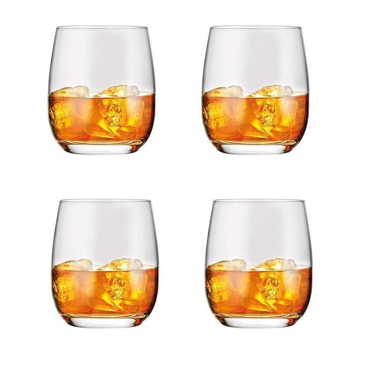 Vina 4 Piece Double Old Fashioned Glass Set Size 460ml by Alex Liddy