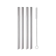 Set of 4 Stainless Steel Bubble Tea Straws by Joie