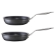 Diamond 9 Hard Anodised Fry Pan Twin Pack 20 + Size 26cm by Cuisine::pro