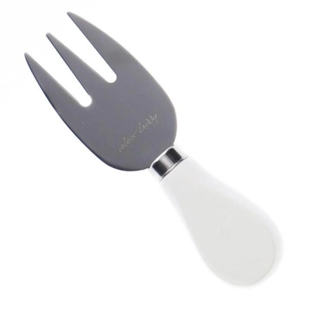 Slate & Co Cheese Fork Size 3.8X12.5cm in White by Alex Liddy-White