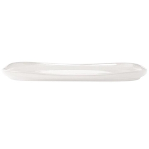 Share Rectangular Stoneware Serving Platter Size 37X23X2.5cm in White by Alex Liddy-White