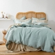 Pure European Linen Quilt Cover Set Super King Jade Size 270X210cm by MyHouse-Super King