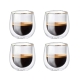 Barista Cafe Double Wall Espresso Glass Set of 4 Size 90ml by Baccarat