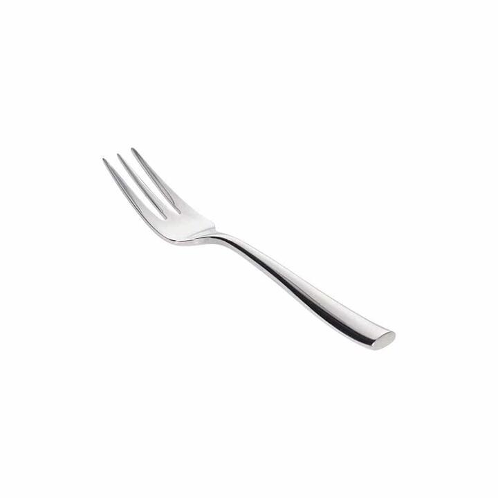 Arlo Stainless Steel Cake Fork Size 15.4cm in Silver by Alex Liddy-Silver